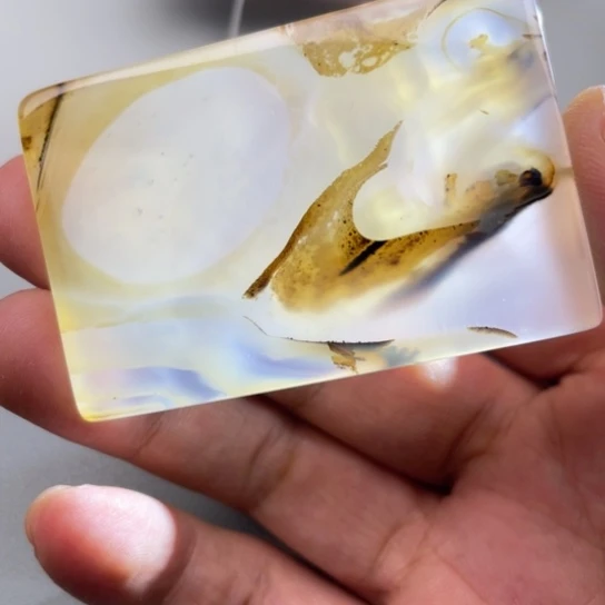 玛瑙/玉髓颈饰未镶嵌淡**烟