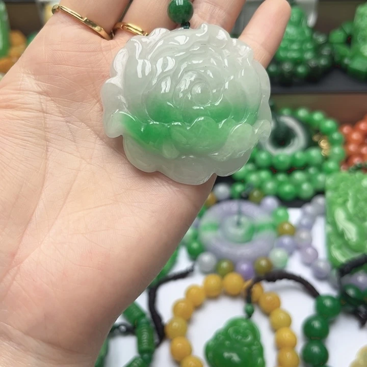 翡翠未镶嵌颈饰项链20