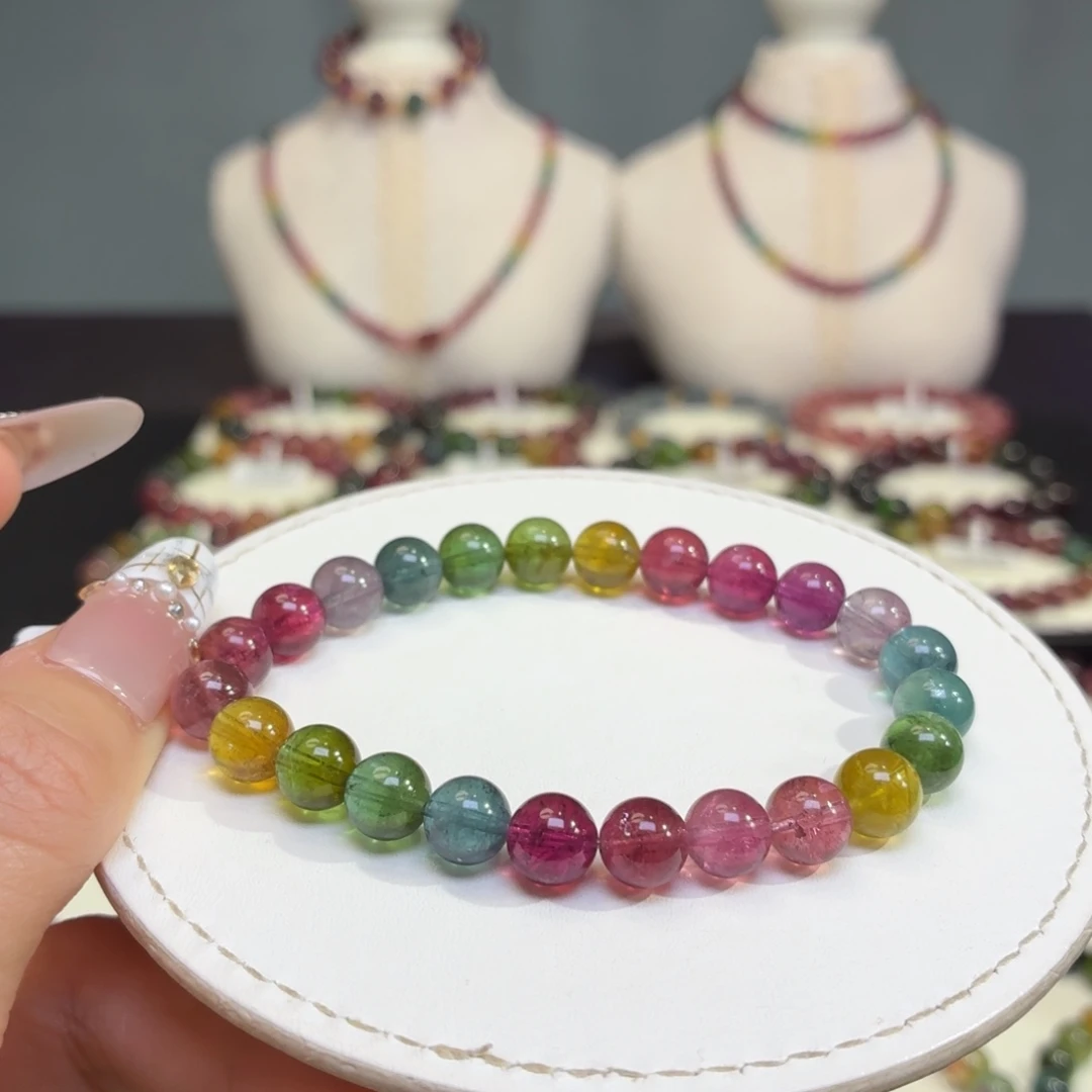 碧玺未镶嵌手链A38