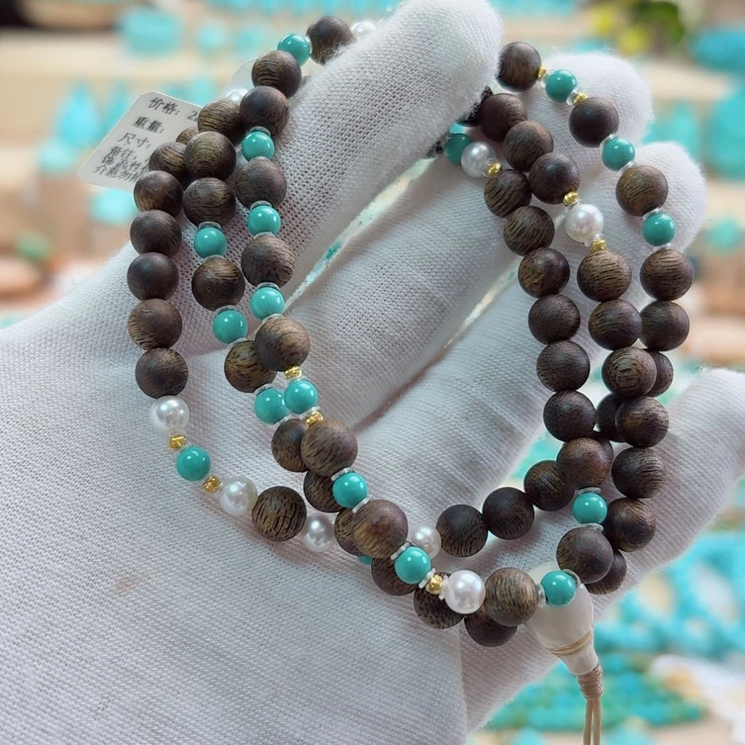 绿松石18K金镶嵌珠宝奇石