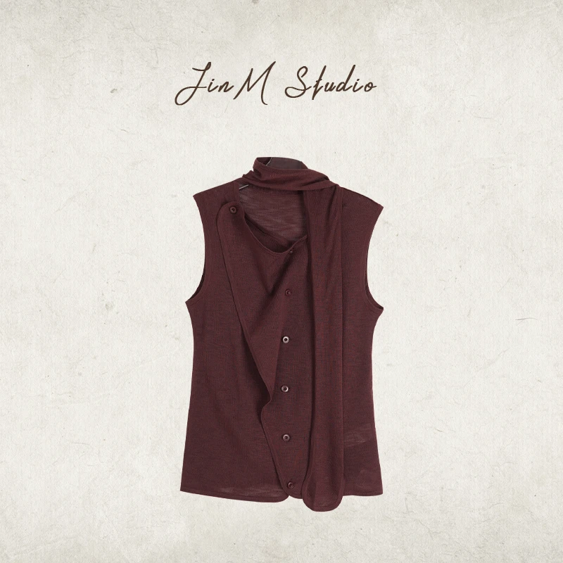 Jinmstudio丨Le*mi*e风*秀款飘带针织背心602501A06880