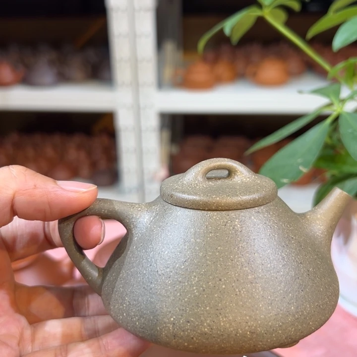 茶壶紫砂青段子冶170c c