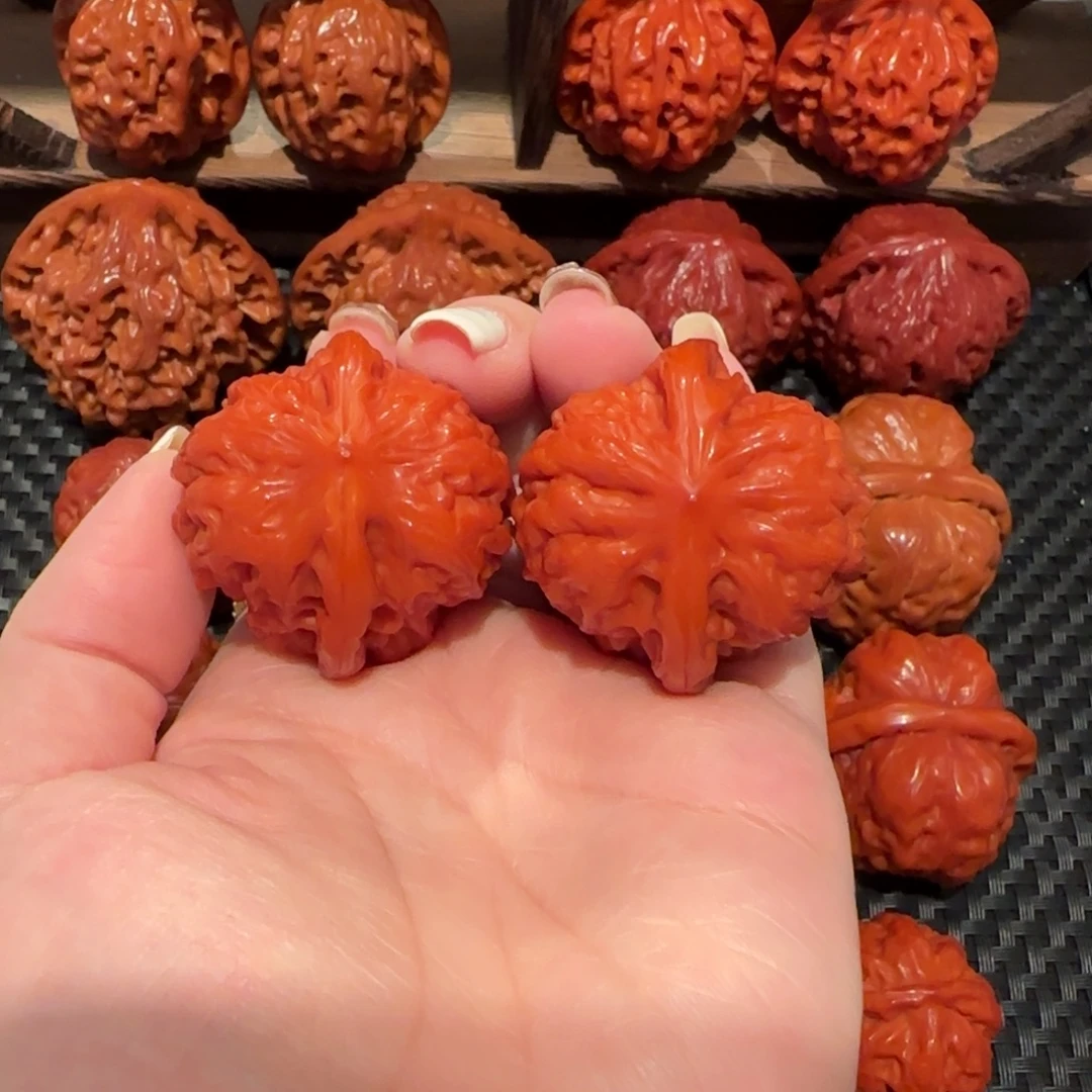 文玩核桃吊坠玉化聚宝盆38精品1537