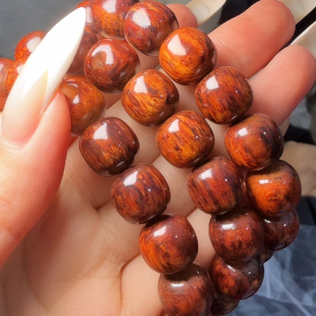 降真香手串/手链海南红降花梨公1.2老型珠沉水