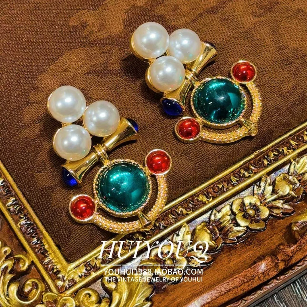 铜合金耳饰 铜合金耳饰 铜合金【幻镜】高级溢彩耳钉119