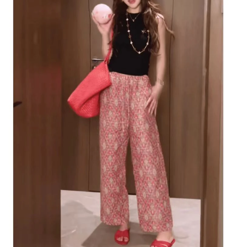 新款无袖圆领上衣休闲显瘦直筒宽松夏季女装