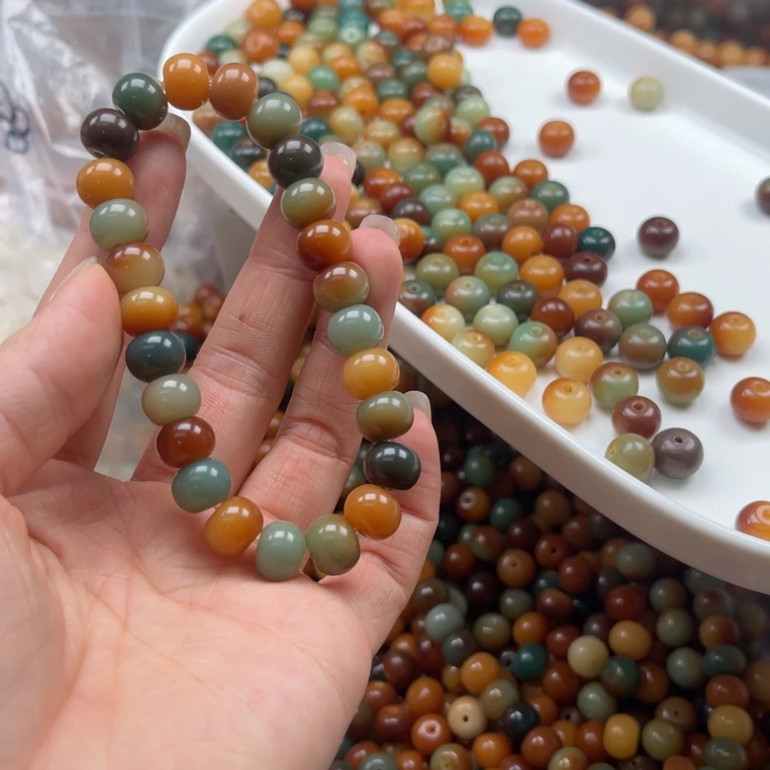 吊坠白玉菩提p x64/10mm/100颗敦煌苹果瑕