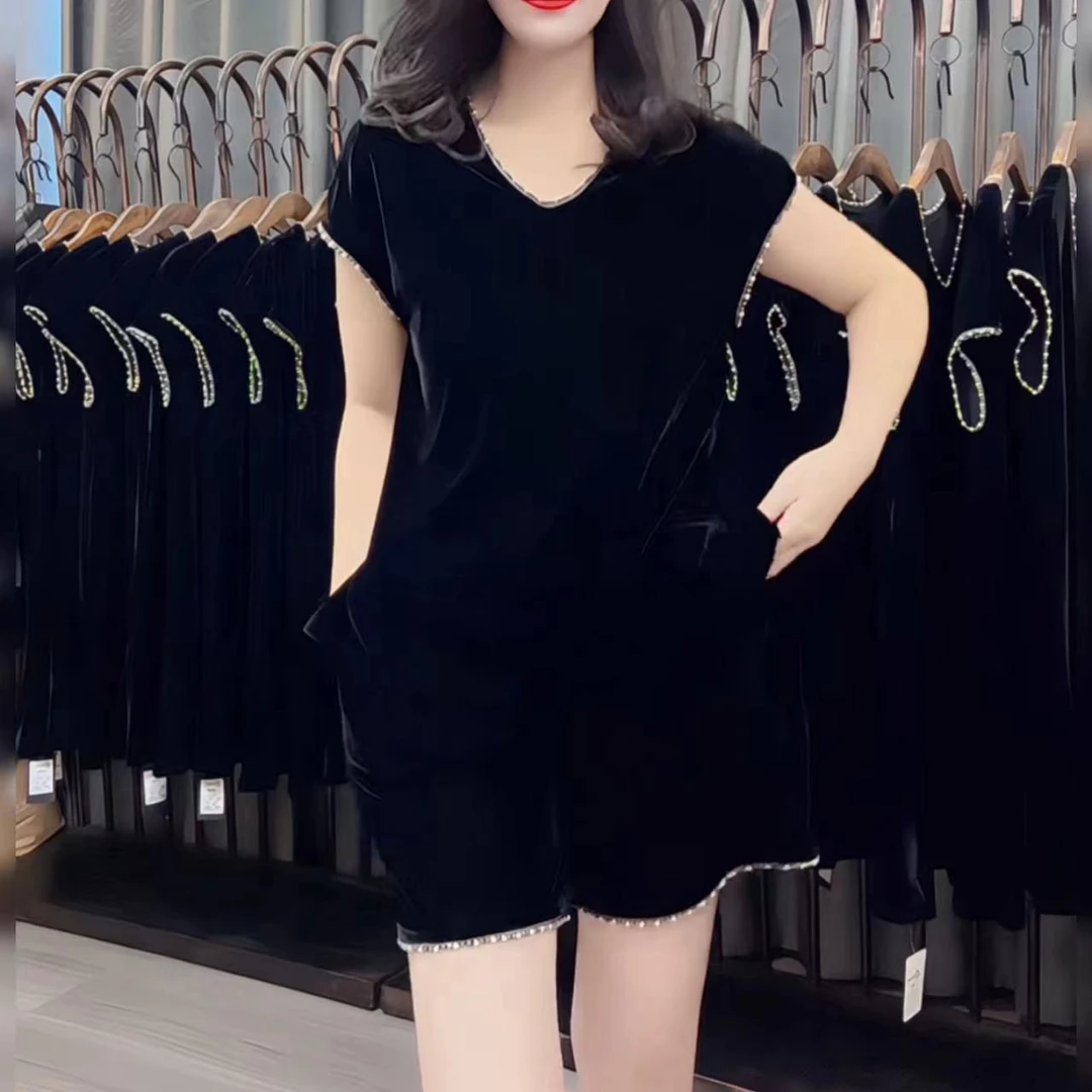 气质老钱风百搭女装夏季中国风时尚简约时尚套装法式