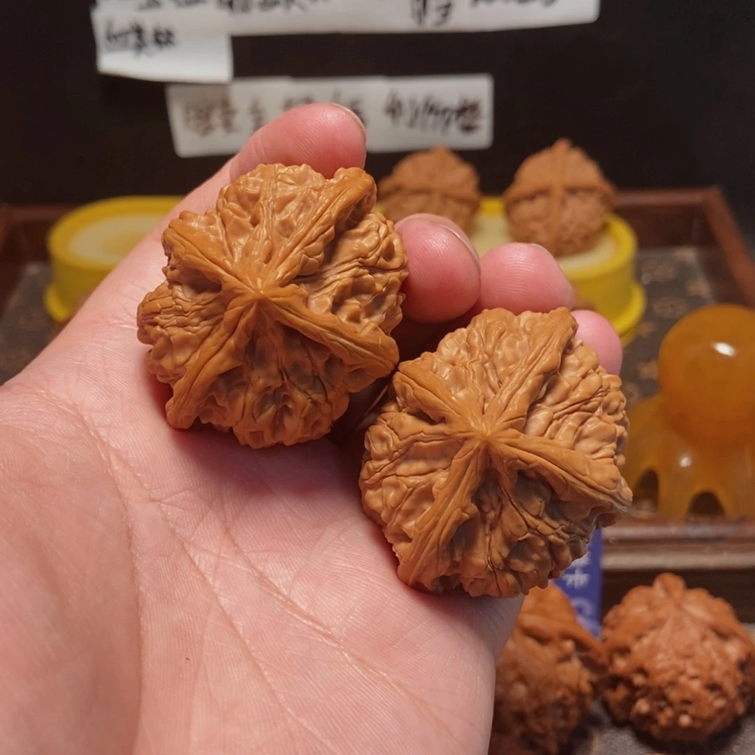 吊坠文玩核桃玉玺4麟48尺11