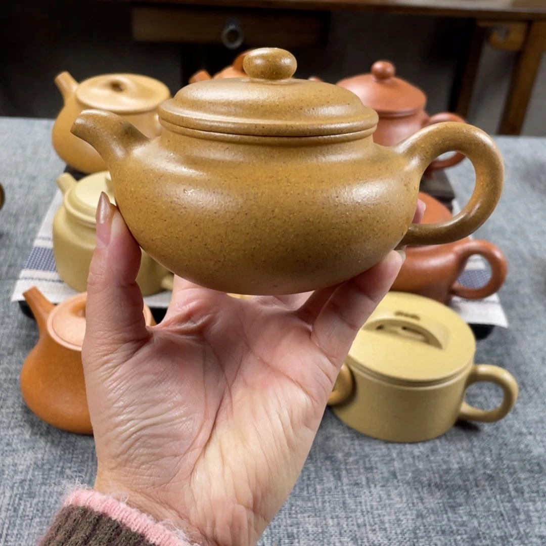 茶壶紫砂黄金段仿古全手30目249