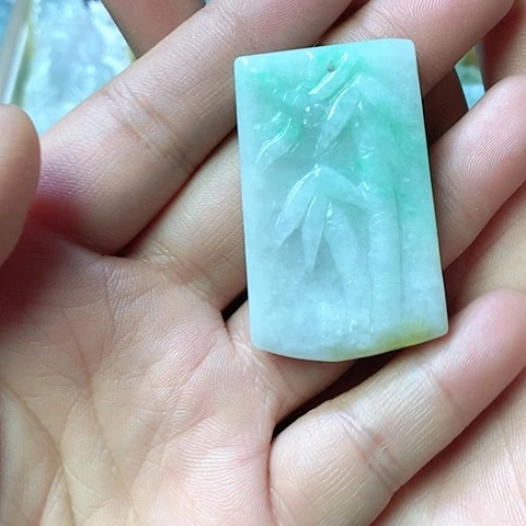 翡翠颈饰未镶嵌天然缅甸翡翠a货