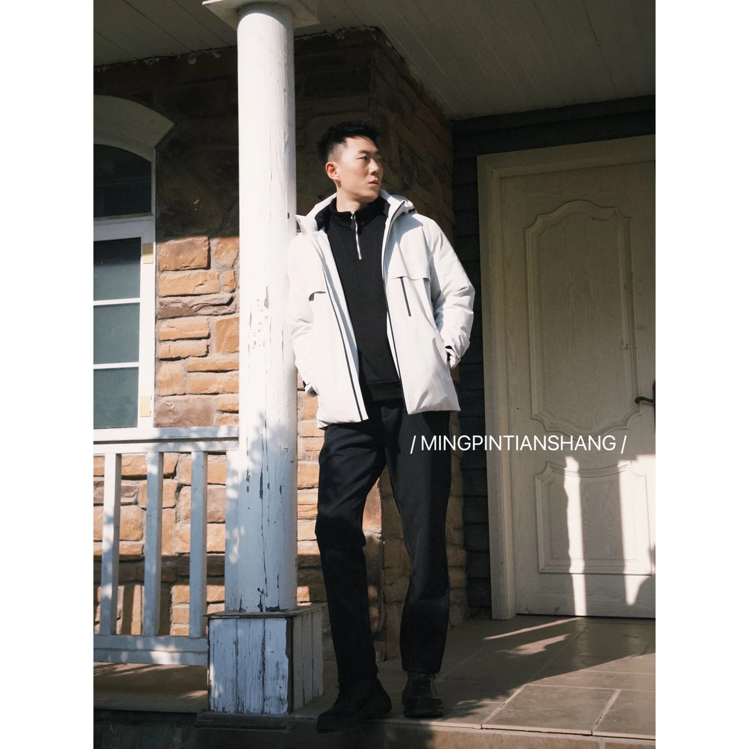 【奢雅鹅绒】铭品添尚2025冬季新款男士鹅绒冲锋衣羽绒服#162009