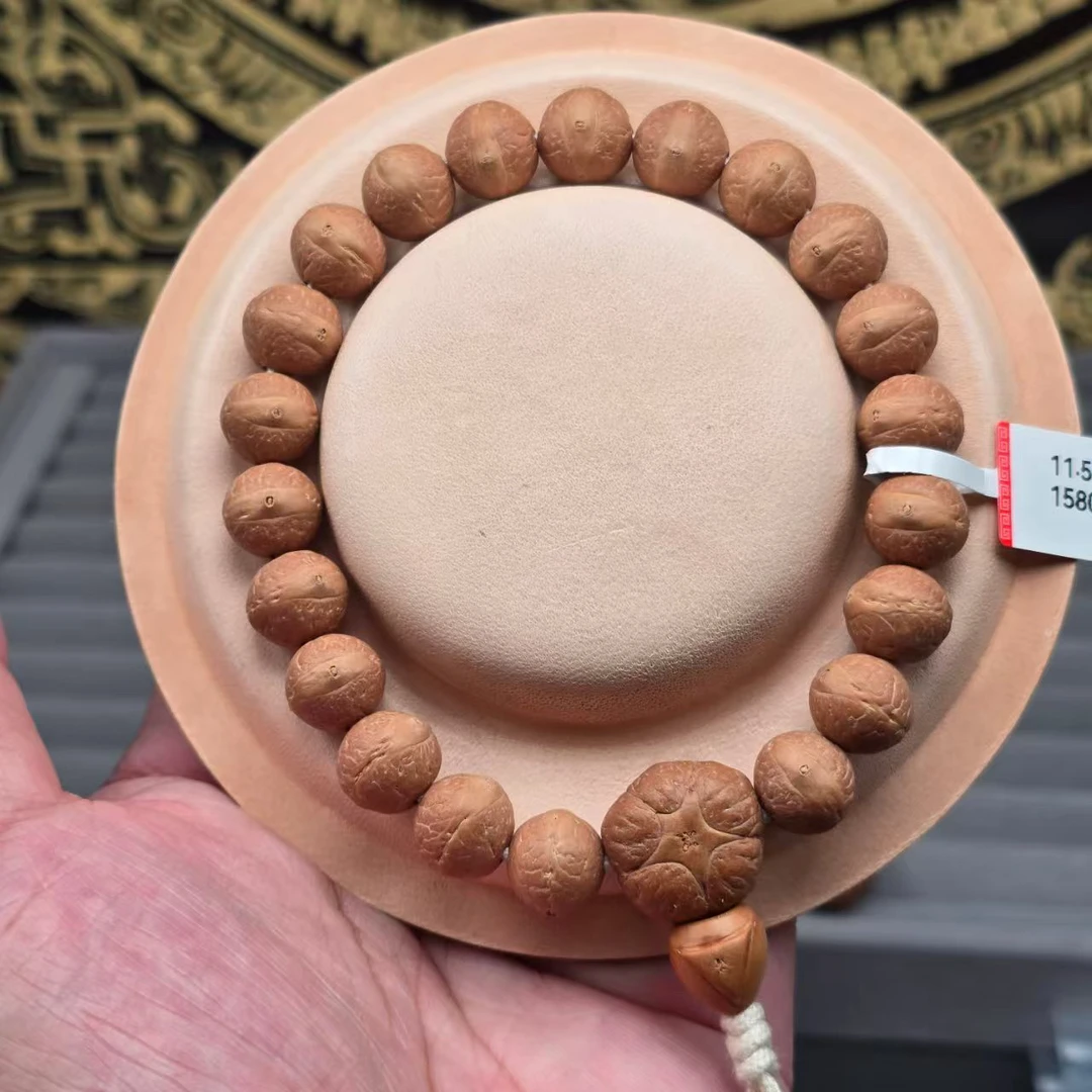 11.7mm尼泊尔凤眼菩提实心手串一物一图