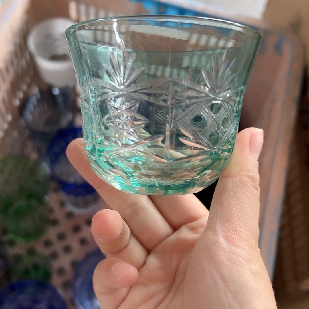 水晶玻璃高脚款微瑕一个