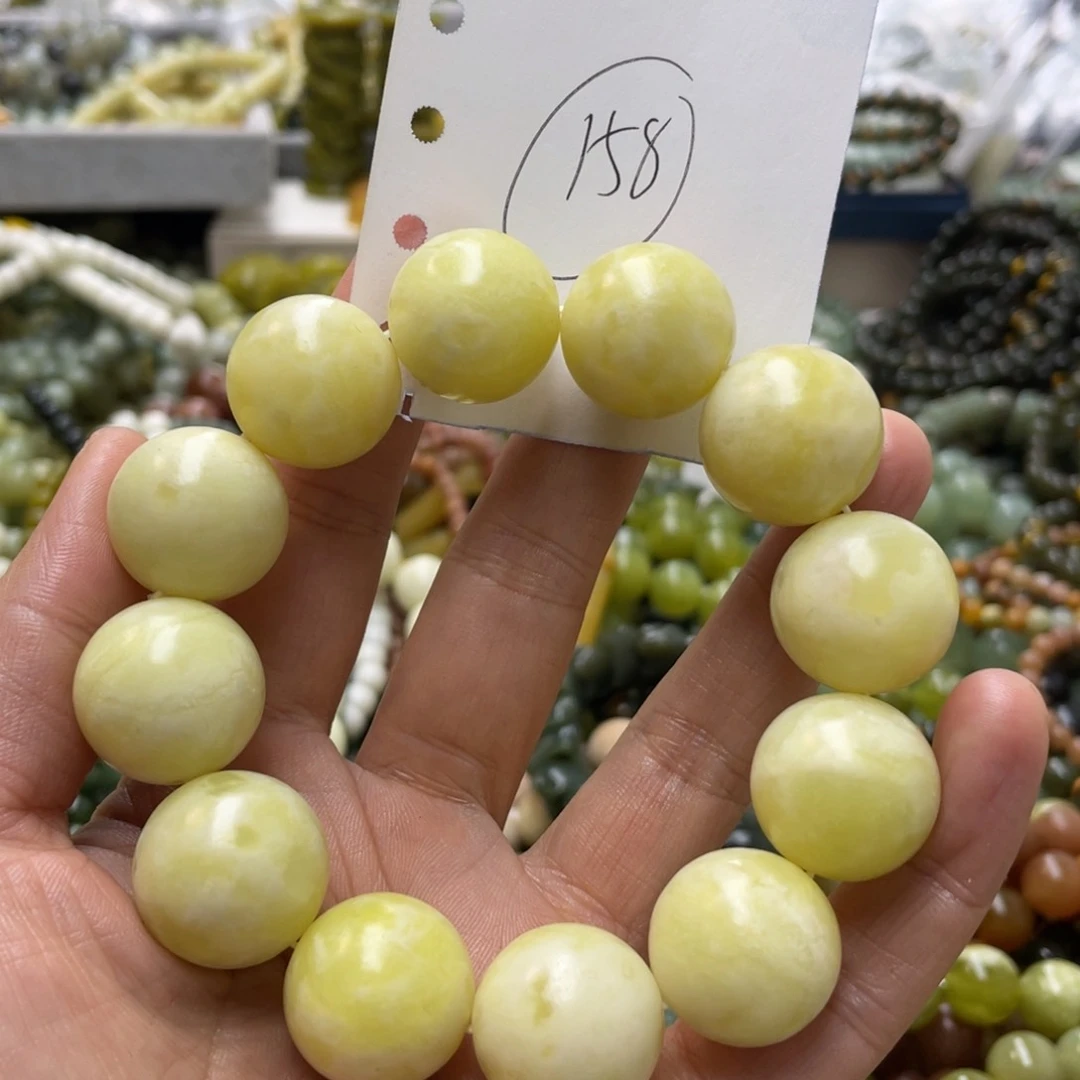 蛇纹石玉手链未镶嵌