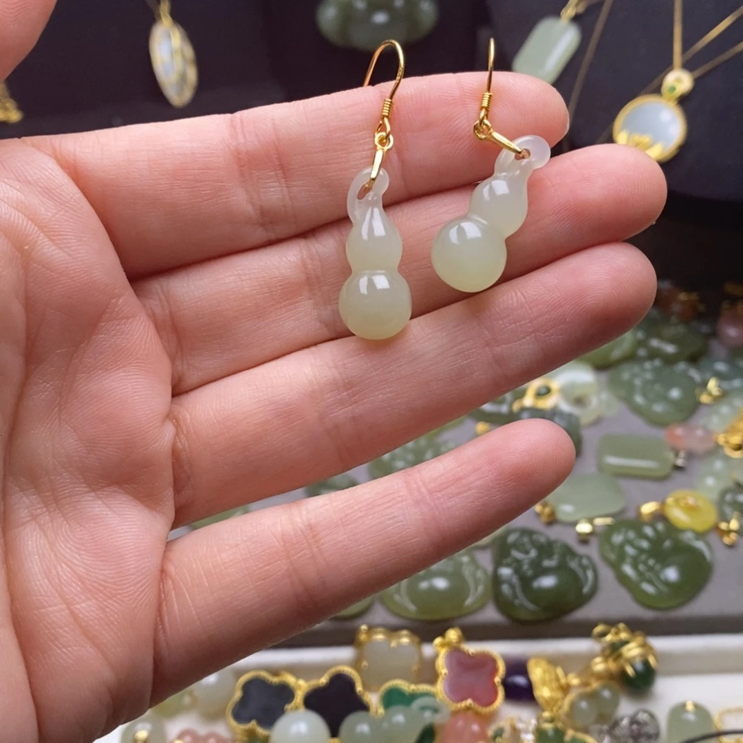 和田玉银S925镶嵌颈饰