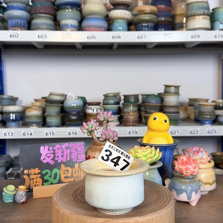 景德镇手工陶瓷盆 口7.5