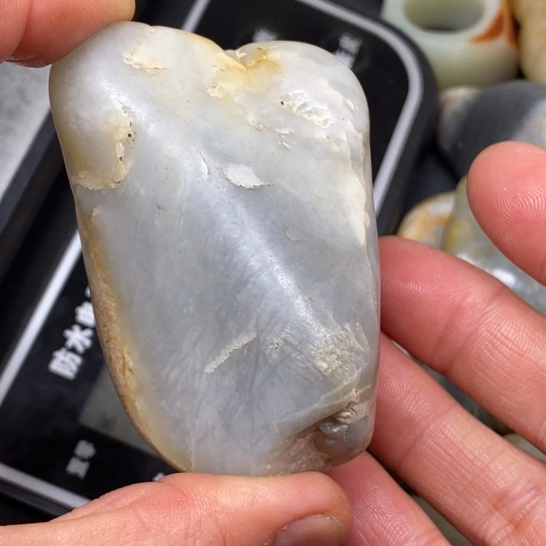 和田玉挂件银S925镀金镶嵌