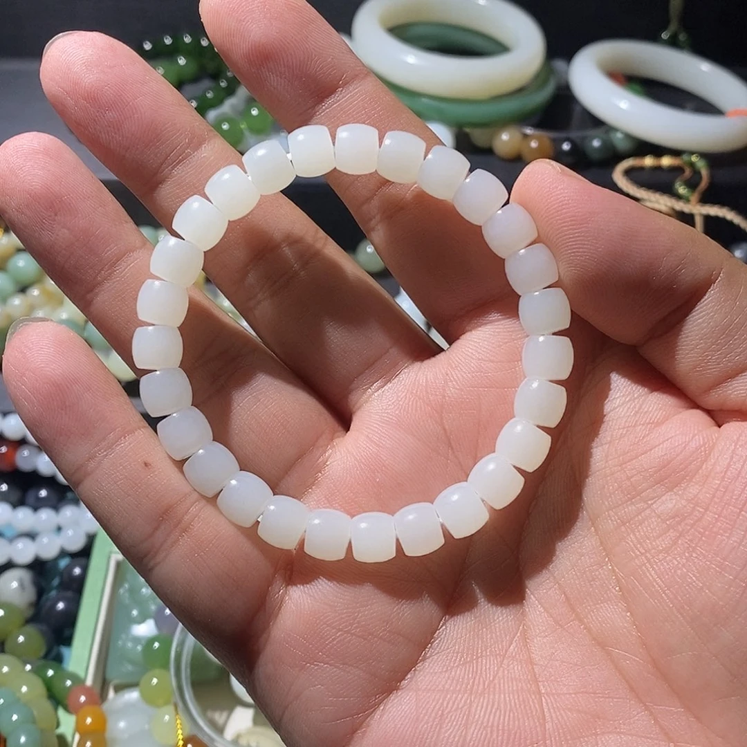 和田玉未镶嵌手串