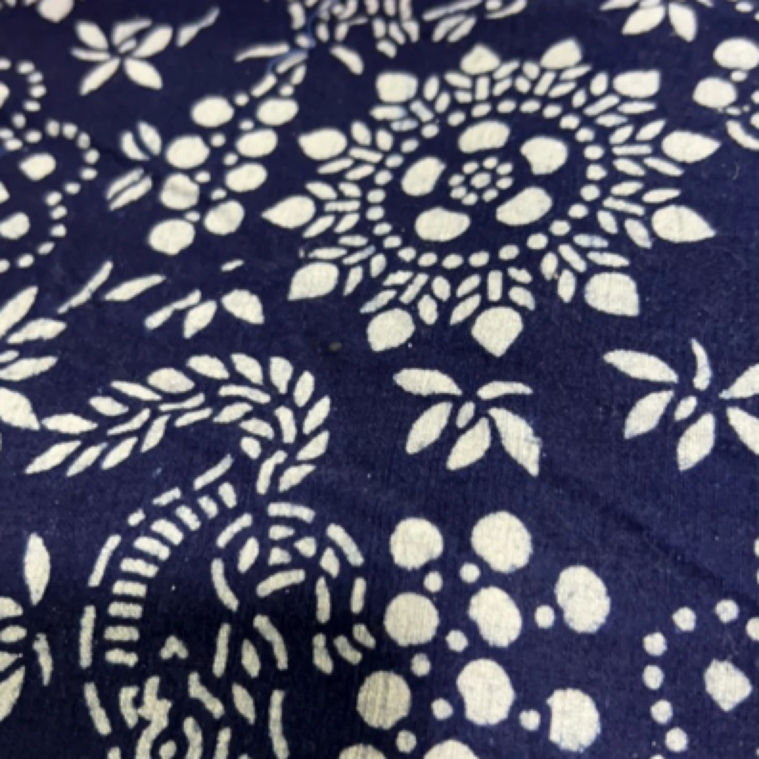 漂亮全新蓝印花被面