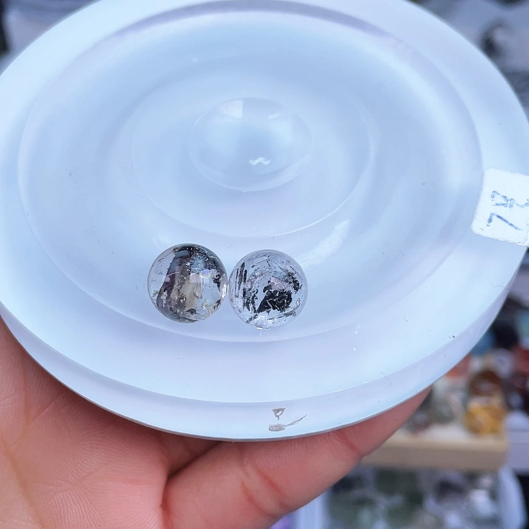 水晶单珠打孔不退不换未镶嵌