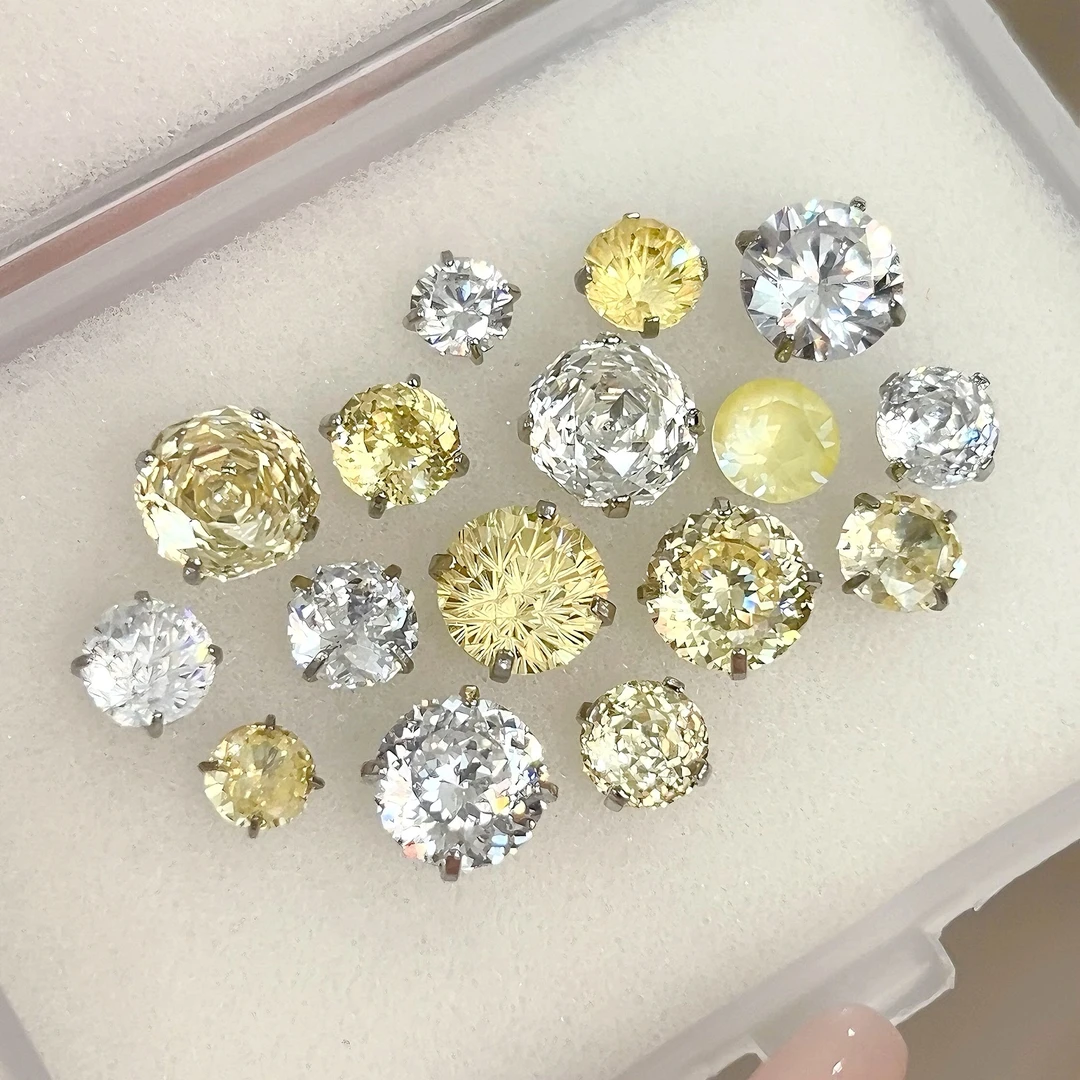 钛钢耳饰 奶fufu RINGRING商店奶黄色耳骨钉钛钢养耳耳钉