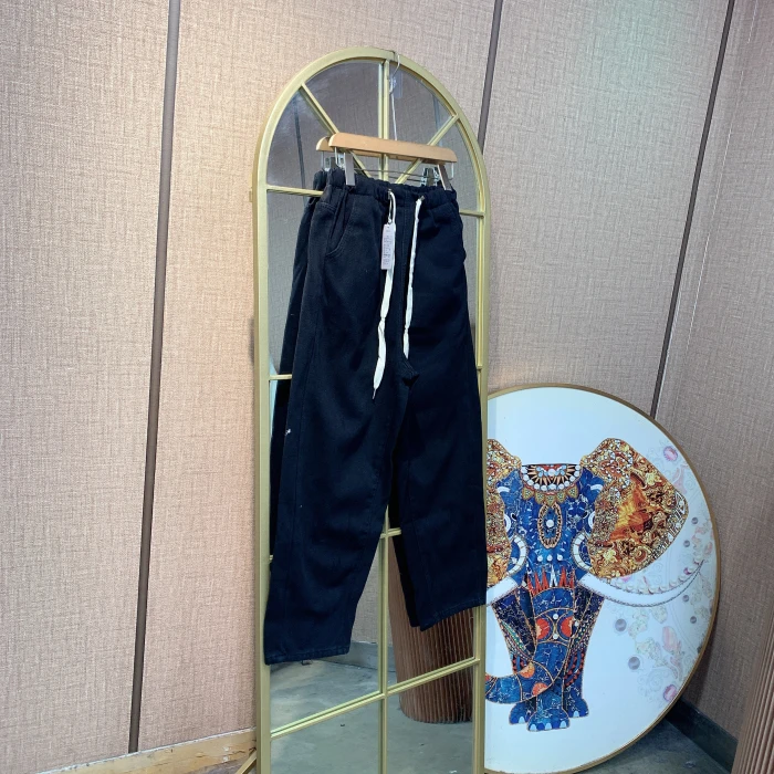 SS185孕妇黑色加绒牛仔裤M90-120L135XL145XXL160