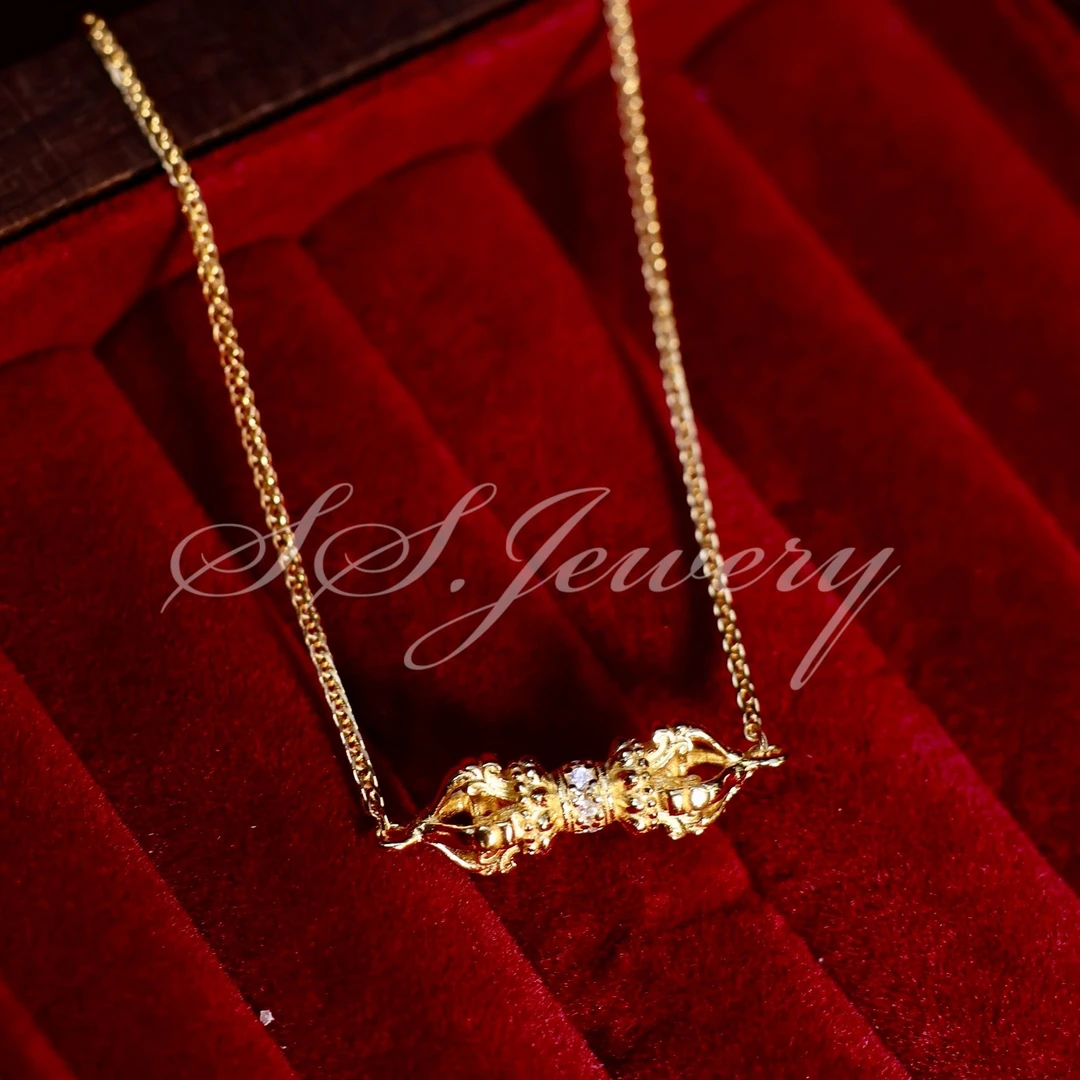 925银合成锆石手链 金刚杵时尚镶钻手链银饰