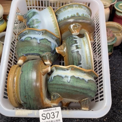 紫砂花盆微瑕037口径7.5左右