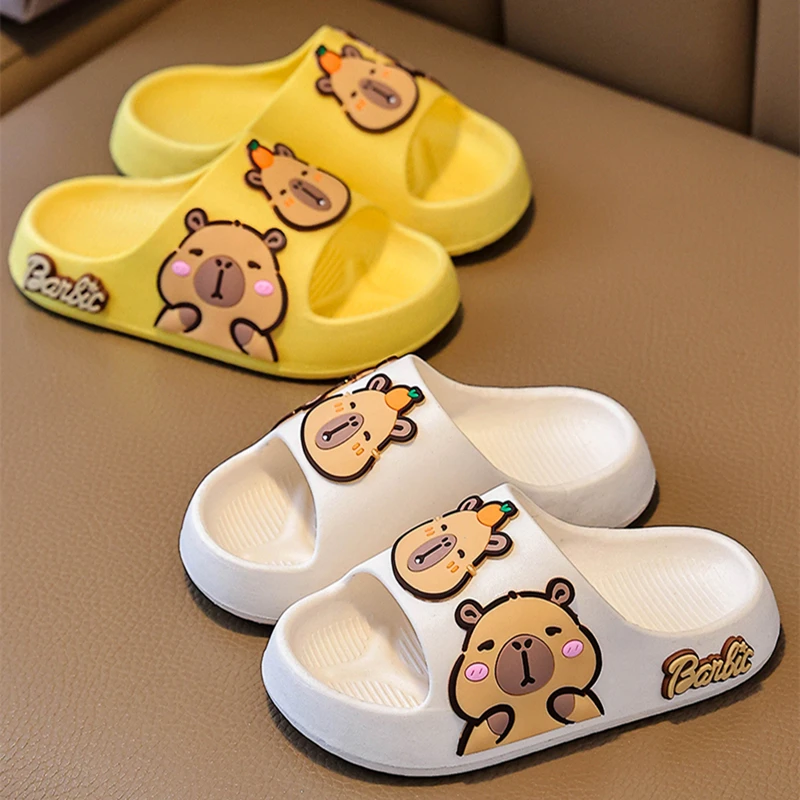 卡皮巴拉儿童拖鞋男童夏季防滑室内洗澡软底女童宝宝家居内凉拖鞋