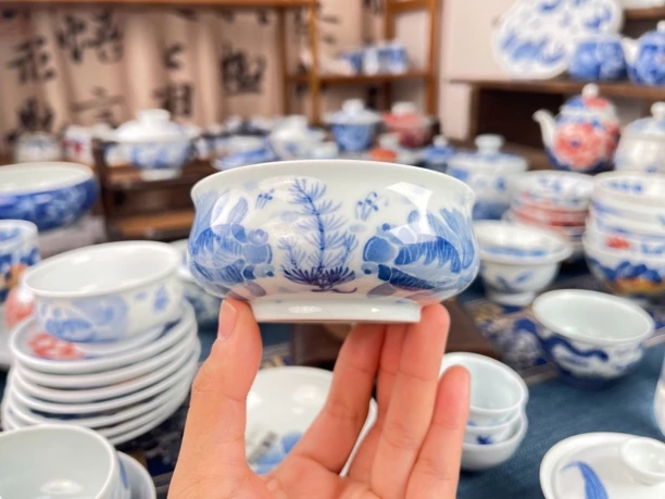 【沫染枫月】金鱼仿古泥炉式杯