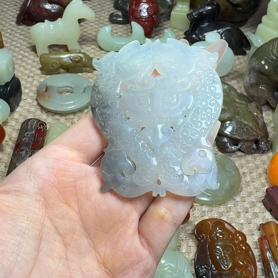 白玉菩提吊坠挂件