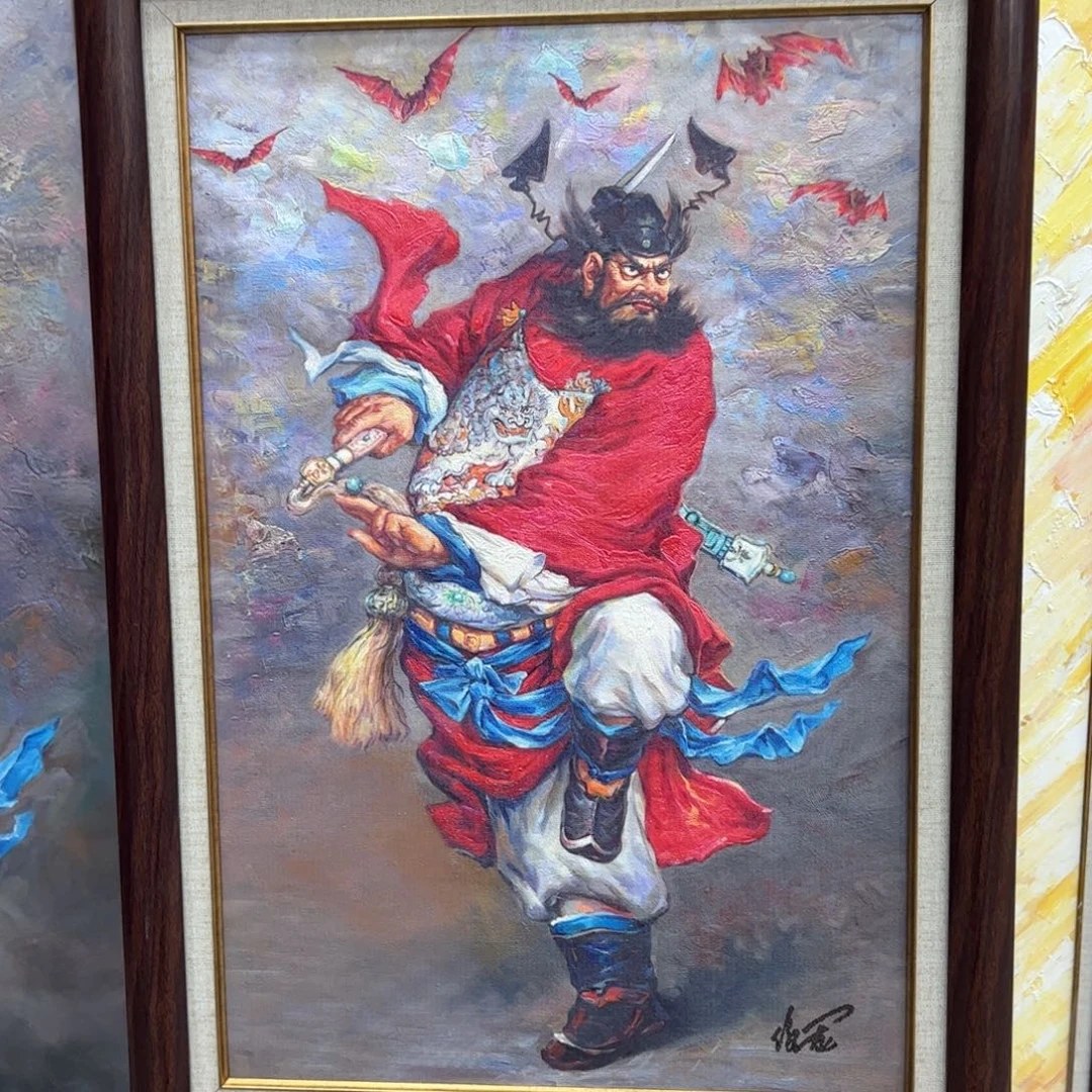 油画钟馗50*70的尺寸