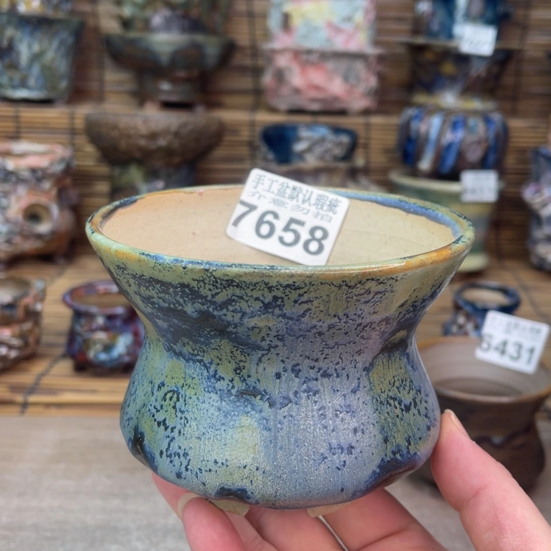 手工花盆默认瑕疵完美者勿拍