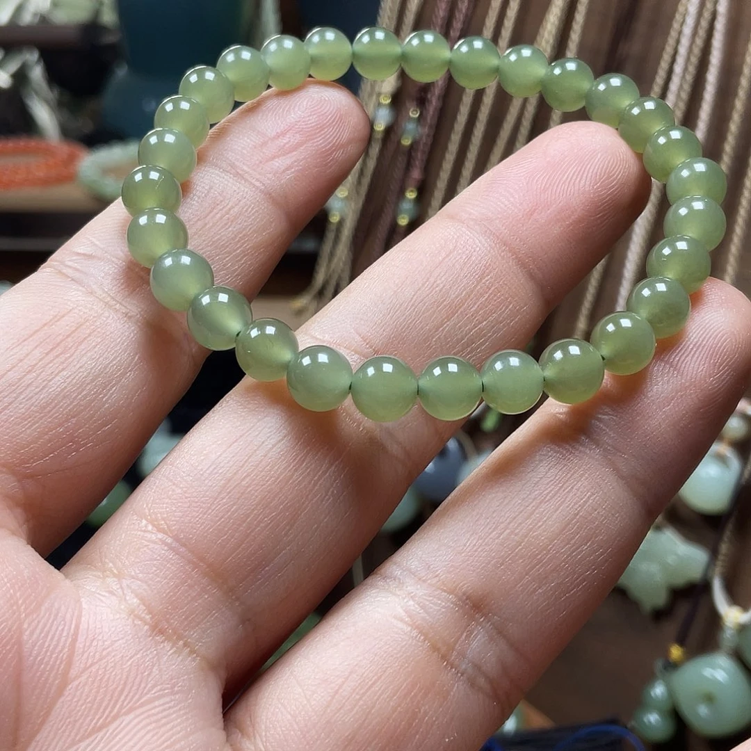 和田玉未镶嵌手串