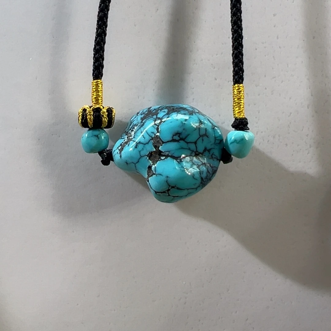 绿松石未镶嵌挂件