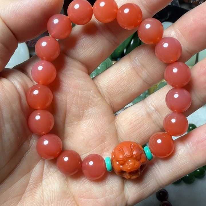 南红玛瑙未镶嵌手串