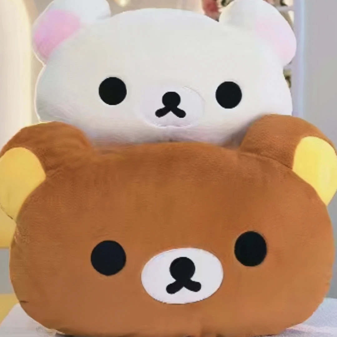 可爱熊玩偶靠垫床上靠枕毛绒玩具搂睡抱枕公仔