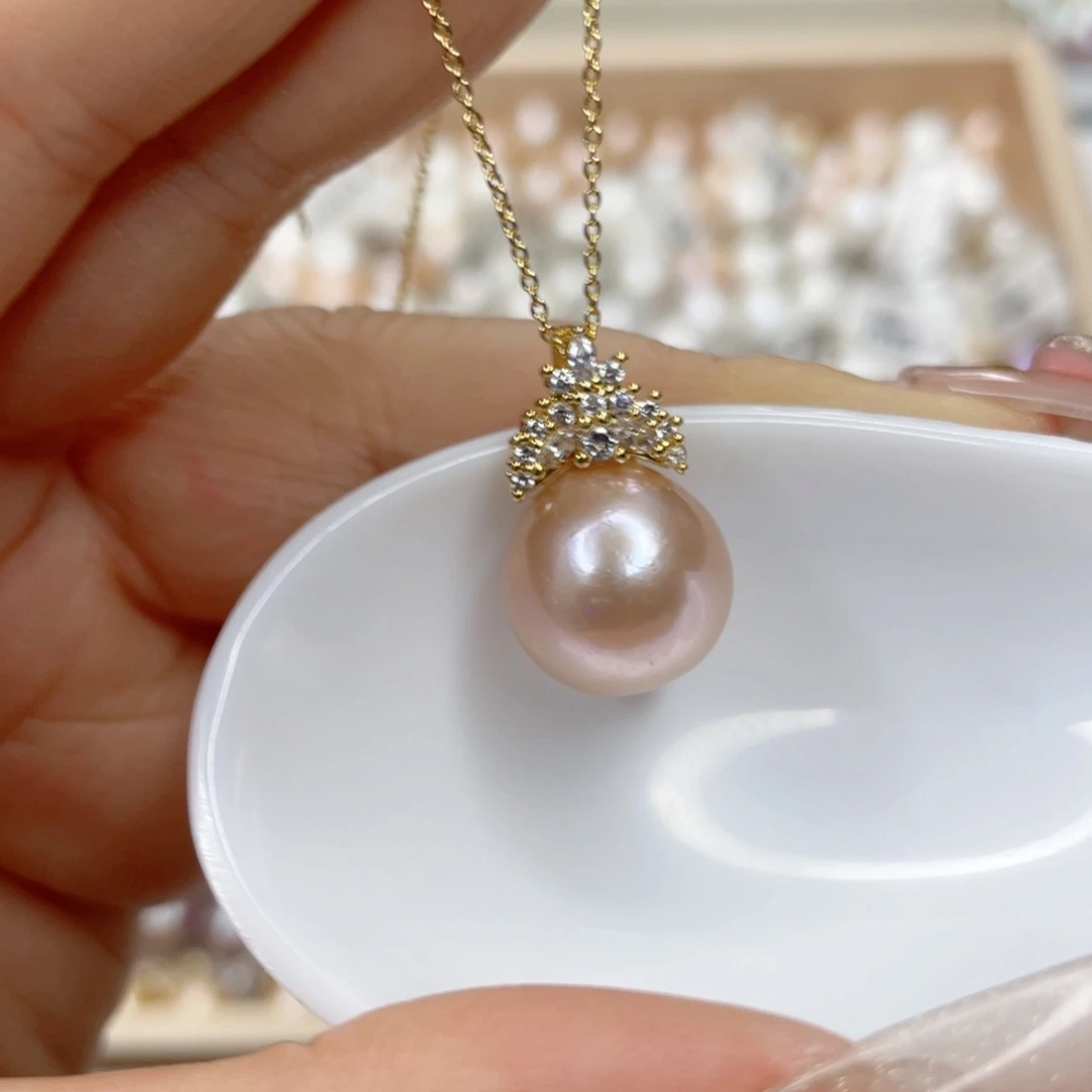 淡水珍珠未镶嵌吊坠(赠链)