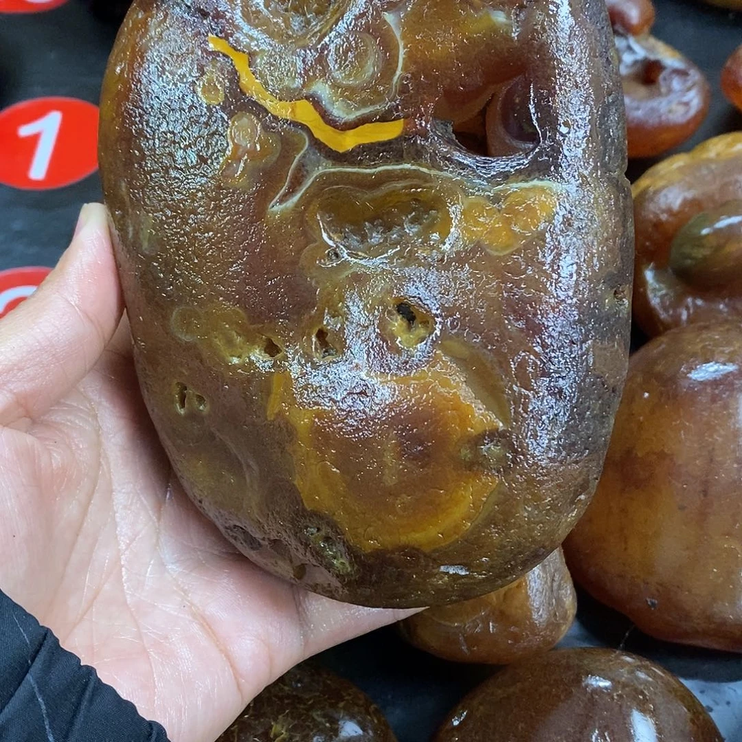 玛瑙/玉髓未镶嵌手把件