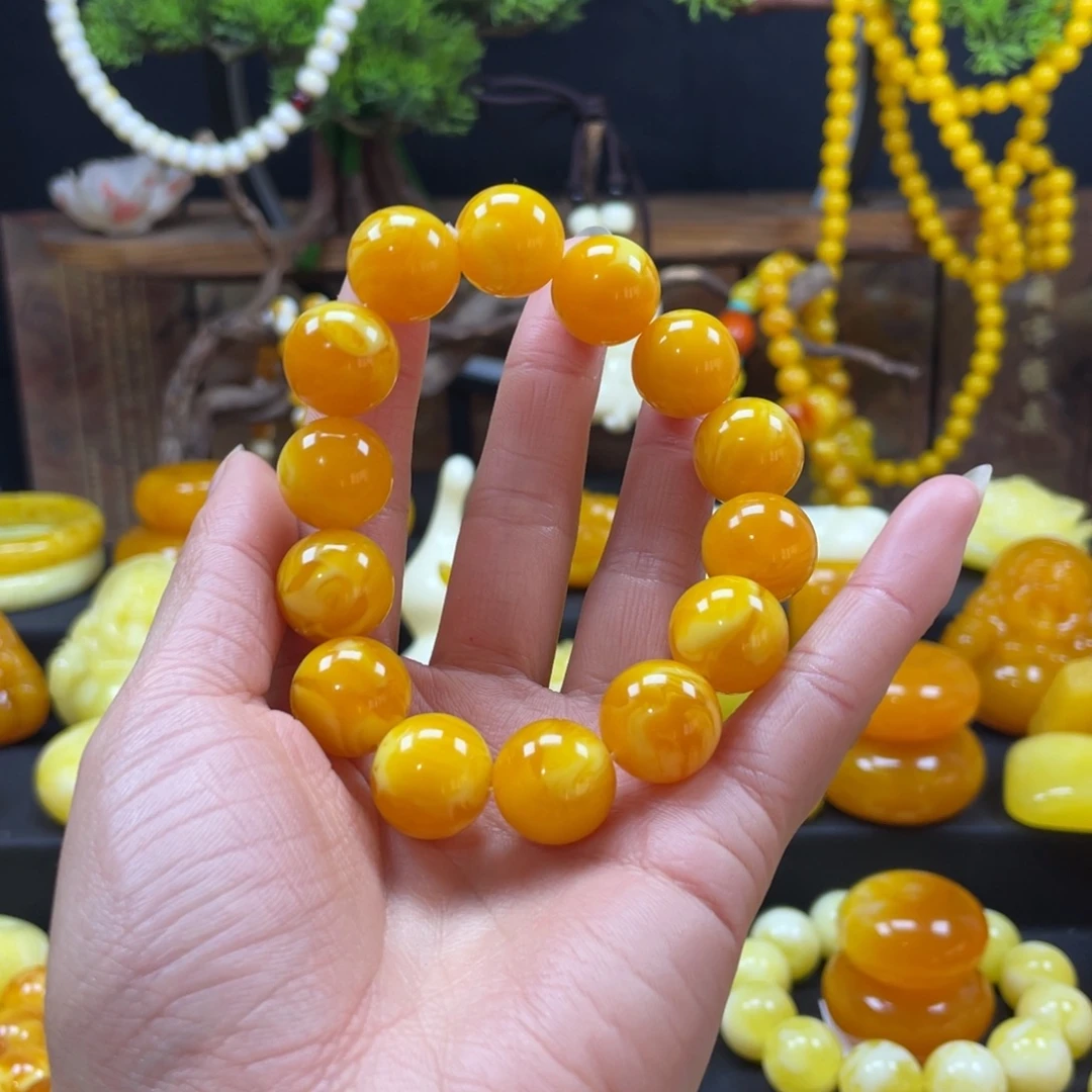 金***人老腊鸡油深飘款卡16手串一条