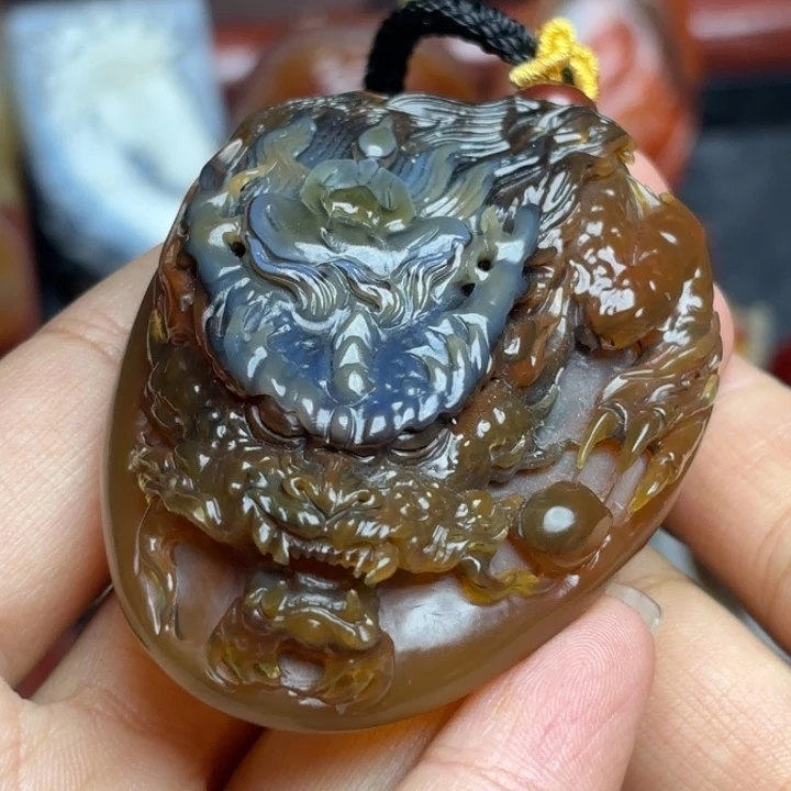 森***林玛瑙/玉髓未镶嵌颈饰