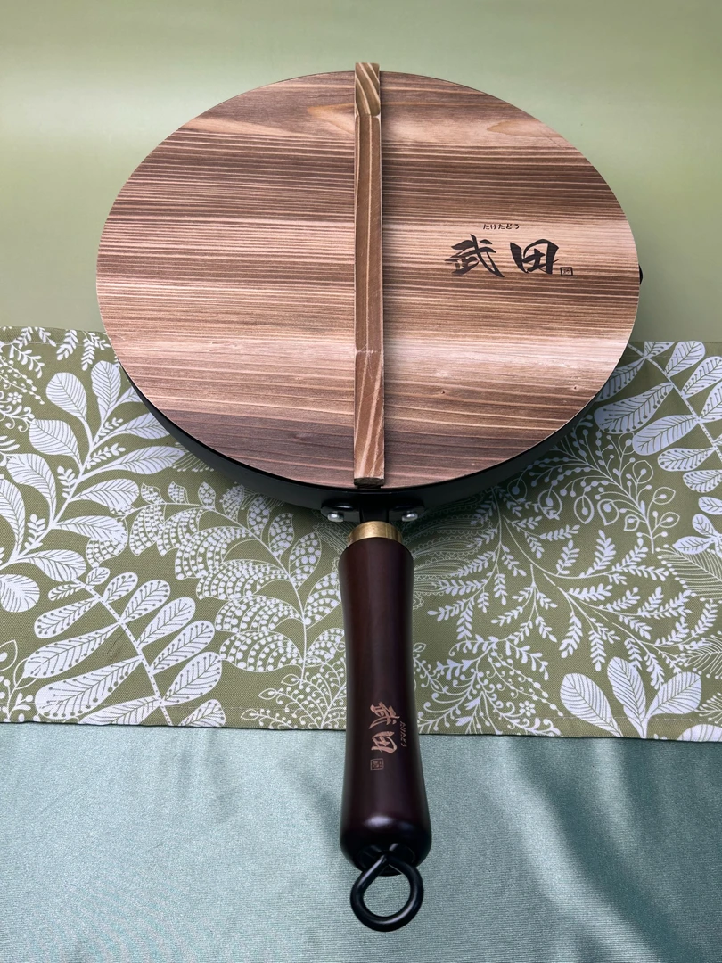 【一起淘儿】D62#武田藤高纯铁锅30cm手工锻打结实耐用好