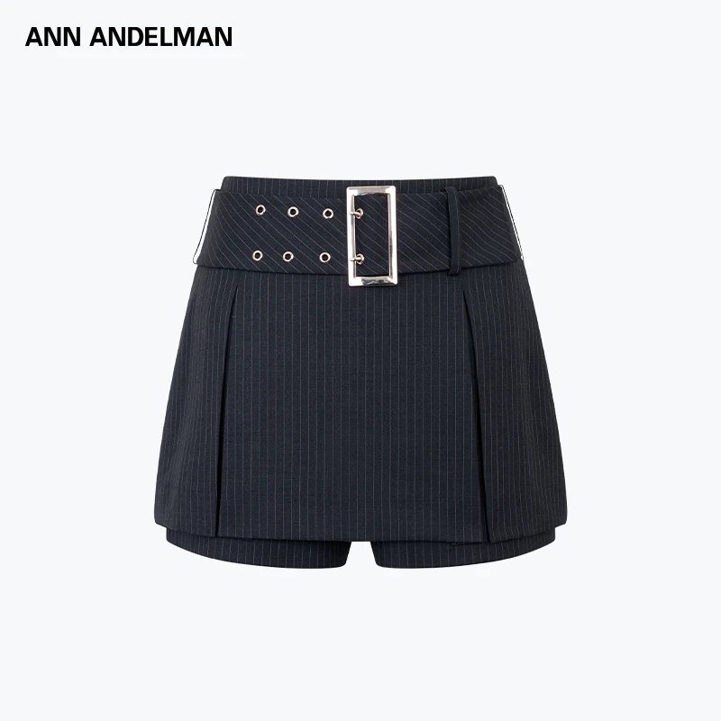 ANN ANDELMAN 25秋冬 时尚设计高腰条纹短西装裙裤