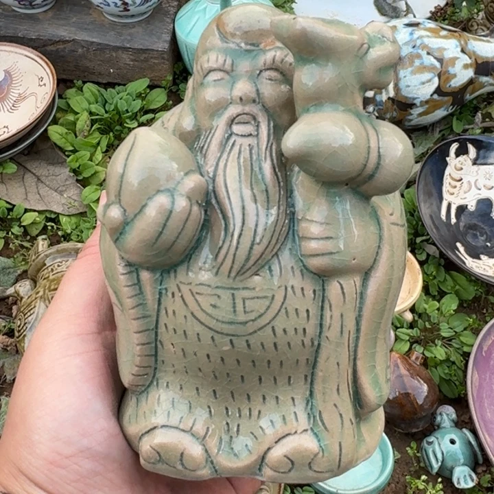 陶摆件13公分瓷器瓷器瓷器