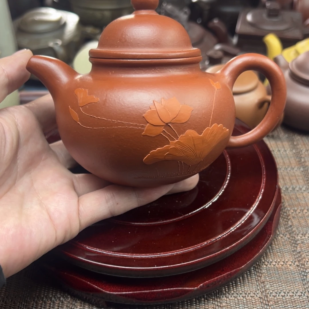 紫砂茶壶宜兴原矿紫砂壶350毫升容量