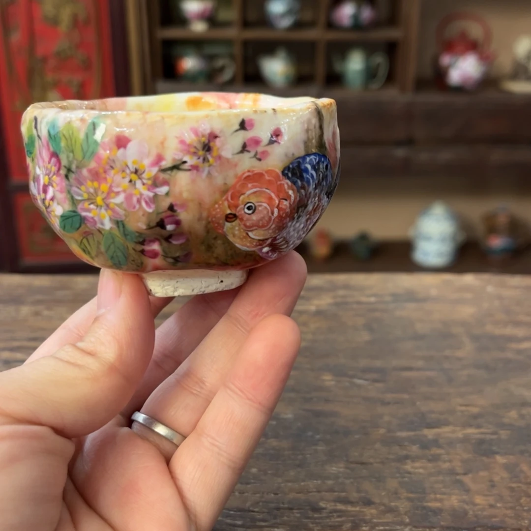 柴烧手工手绘陶瓷