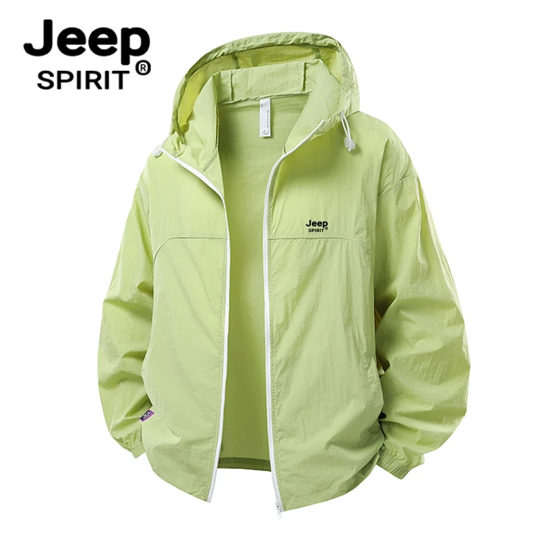 JEEPSPIRIT吉普情侣防晒衣夏季宽松休闲防晒服连帽防晒衣薄款