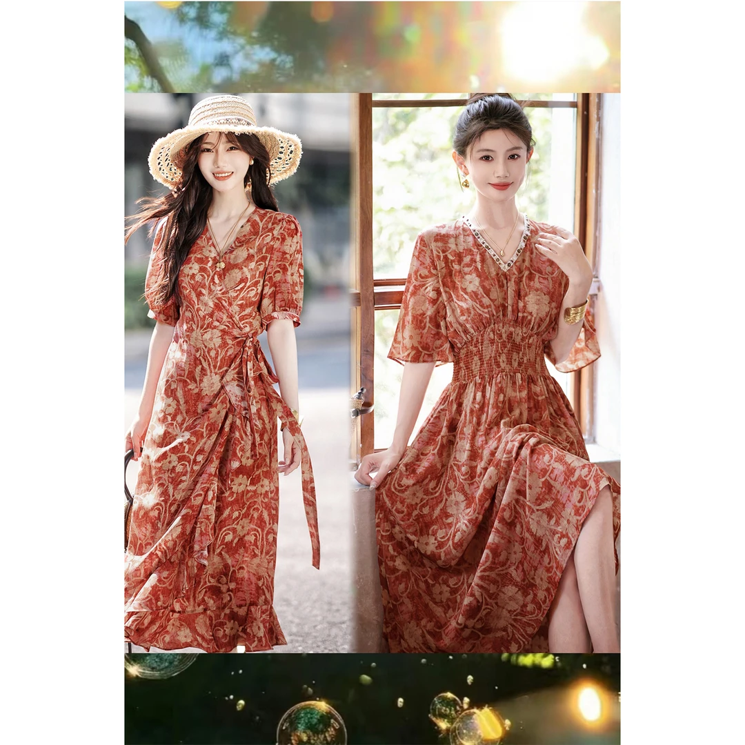 【赵大喜】现货！热烈的夏天连衣裙-气质版 | 100真si