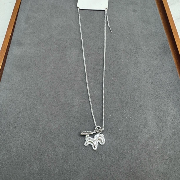 铜合金吊坠 3083-时尚小马吊坠一个带链20mm